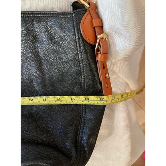 RALPH LAUREN BLACK LEATHER HOBO COLLECTION VINTAGE SHOULDER BAG - Picture 11 of 12